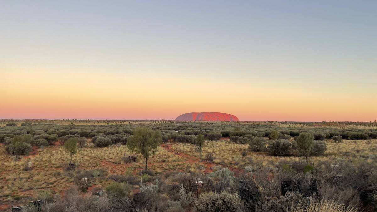 Uluru in the afternoon sun. Picture: Emily Clooney