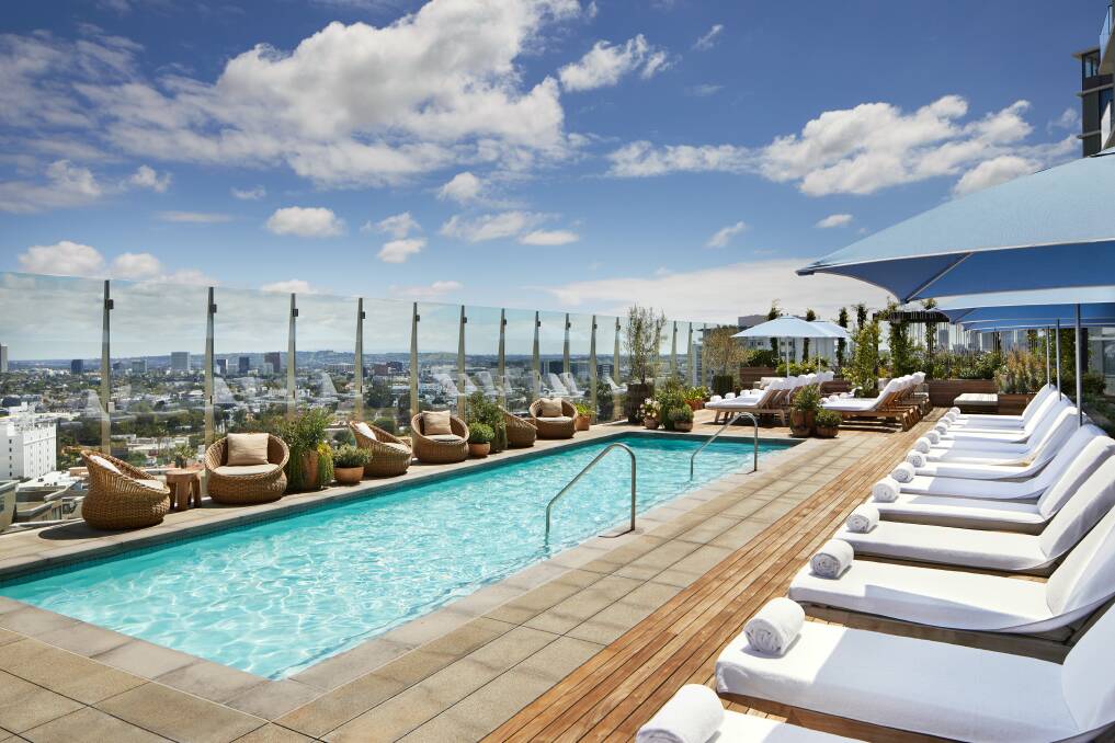 The rooftop restaurant at Soho House WeHo. The rooftop restaurant at Soho House WeHo.