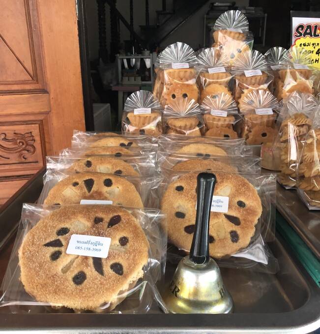 "Foreigner cake" on sale from a family-run bakery. "Foreigner cake" on sale from a family-run bakery.