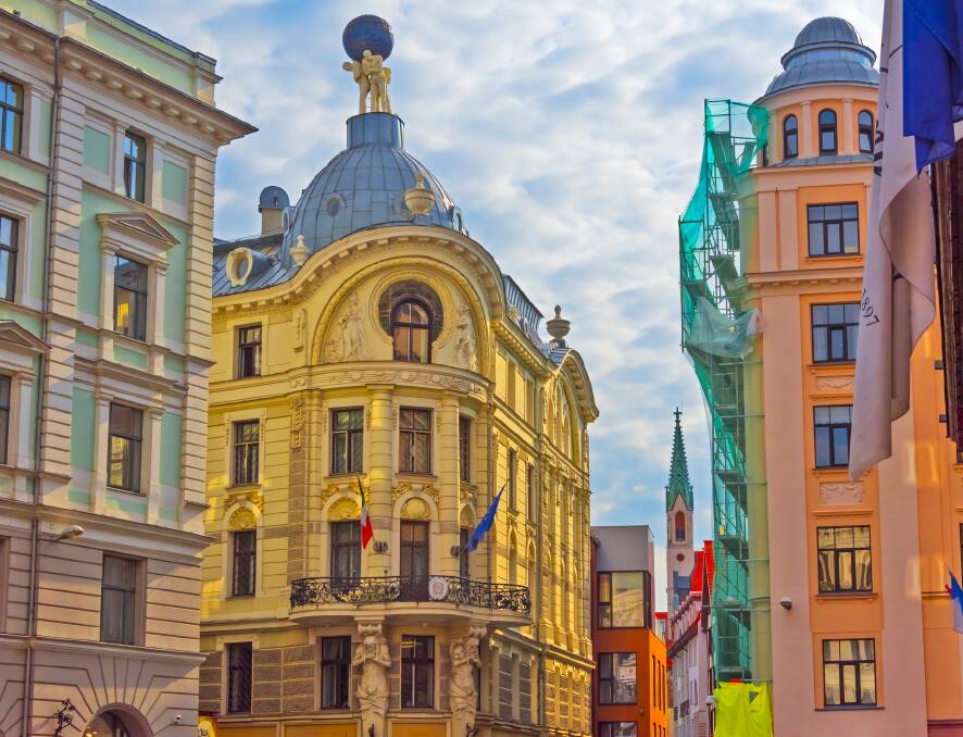 Riga has the world's highest concentration of art nouveau architecture. Picture: Getty Images