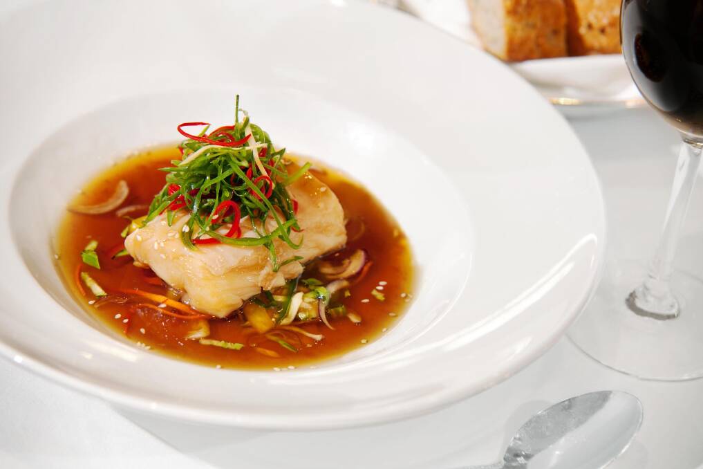 Scallops in the Grand Dining Room.
