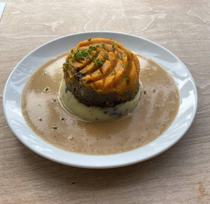 Royal Highland haggis at Makars. Royal Highland haggis at Makars.