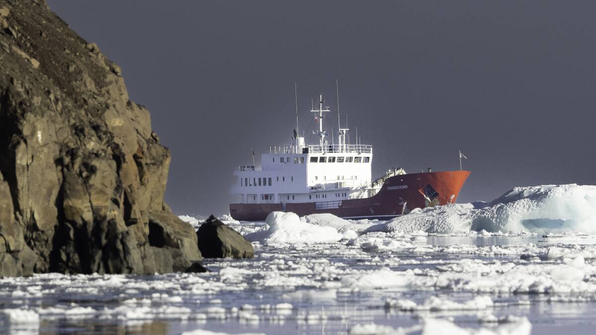 Vikingfjord bathed in morning light. Picture by Jocelyn Pride