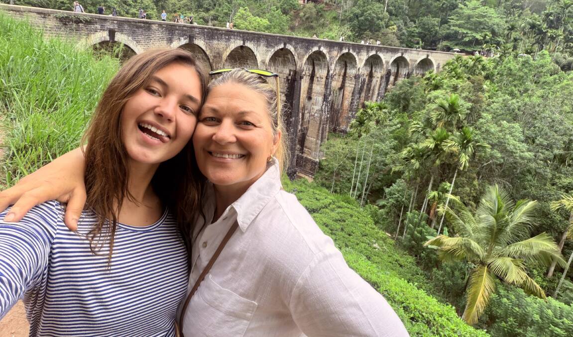 The writer and her 16-year-old. The writer and her 16-year-old.