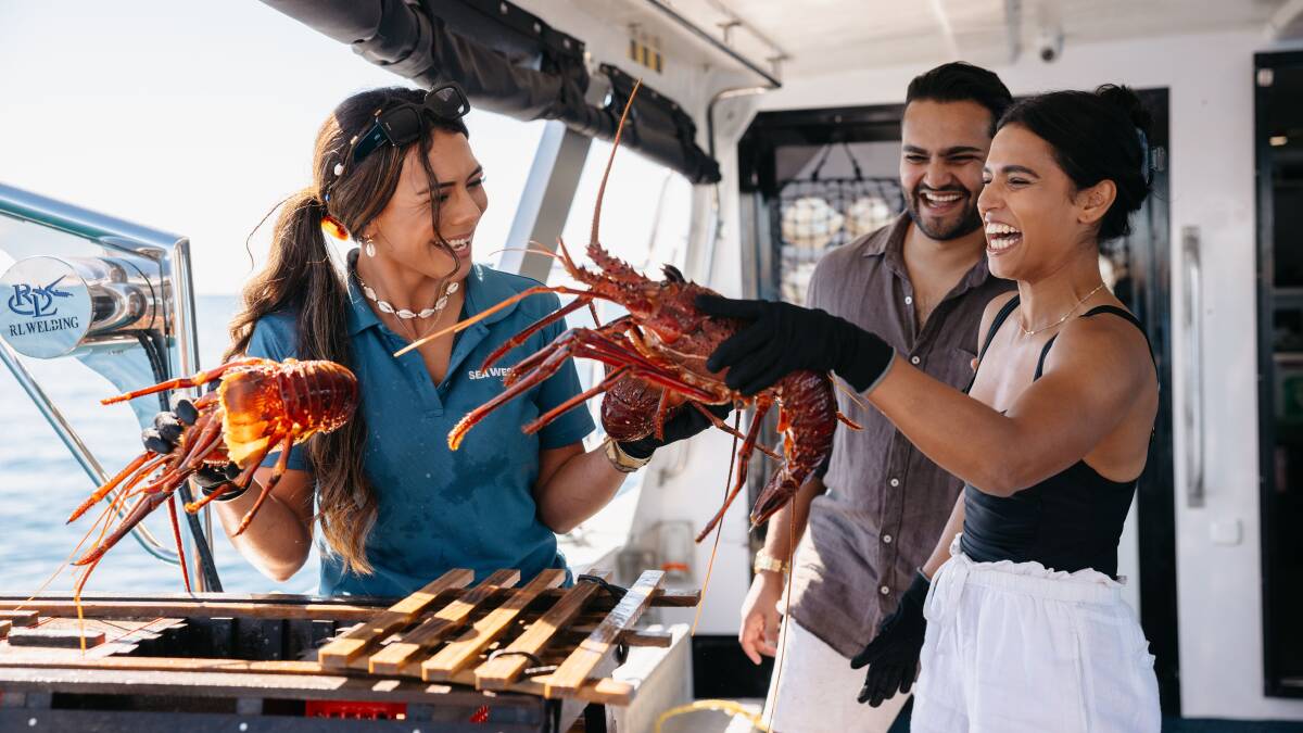 Sea West's Wild Seafood Experience in Mandurah, Western Australia. Picture: Tourism Australia Sea West's Wild Seafood Experience in Mandurah, Western Australia. Picture: Tourism Australia