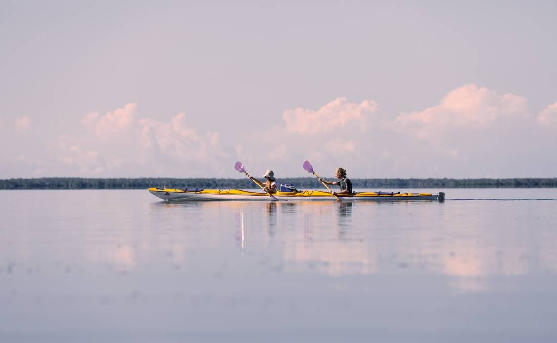 Kanu Kapers canoes on Lake Cootharaba. Picture by Tourism Noosa