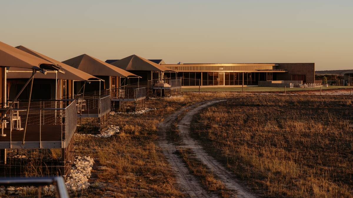 Glamping tents at Monarto Safari Lodge. Glamping tents at Monarto Safari Lodge.