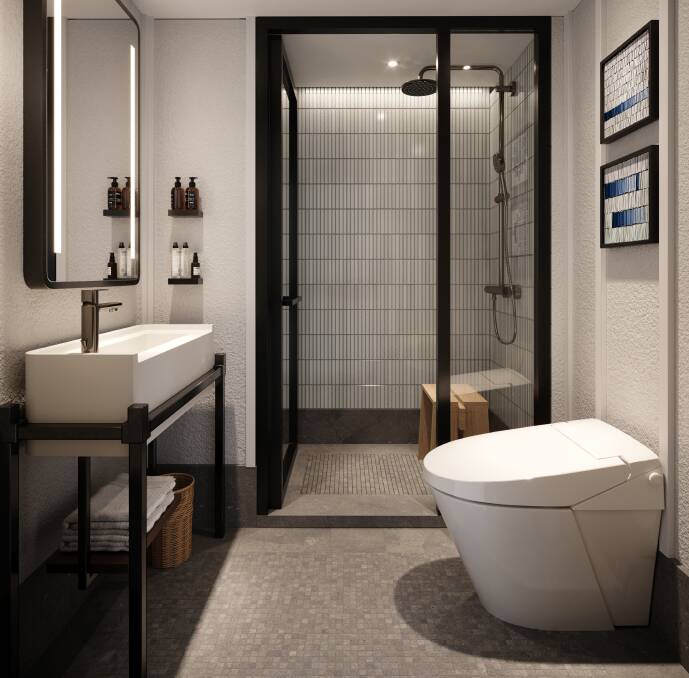A swank ensuite. A swank ensuite.