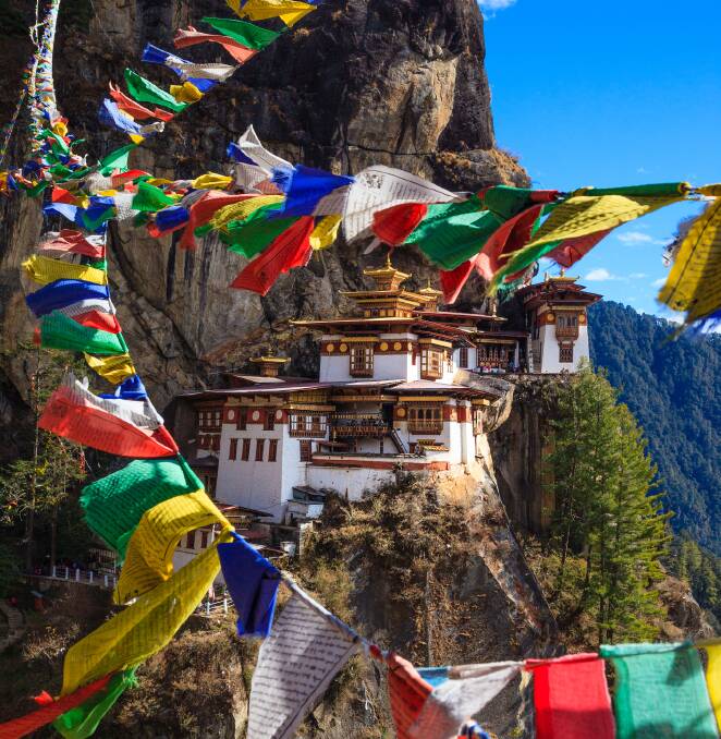Taktsang monastery in Bhutan. Picture: Getty Images Taktsang monastery in Bhutan. Picture: Getty Images
