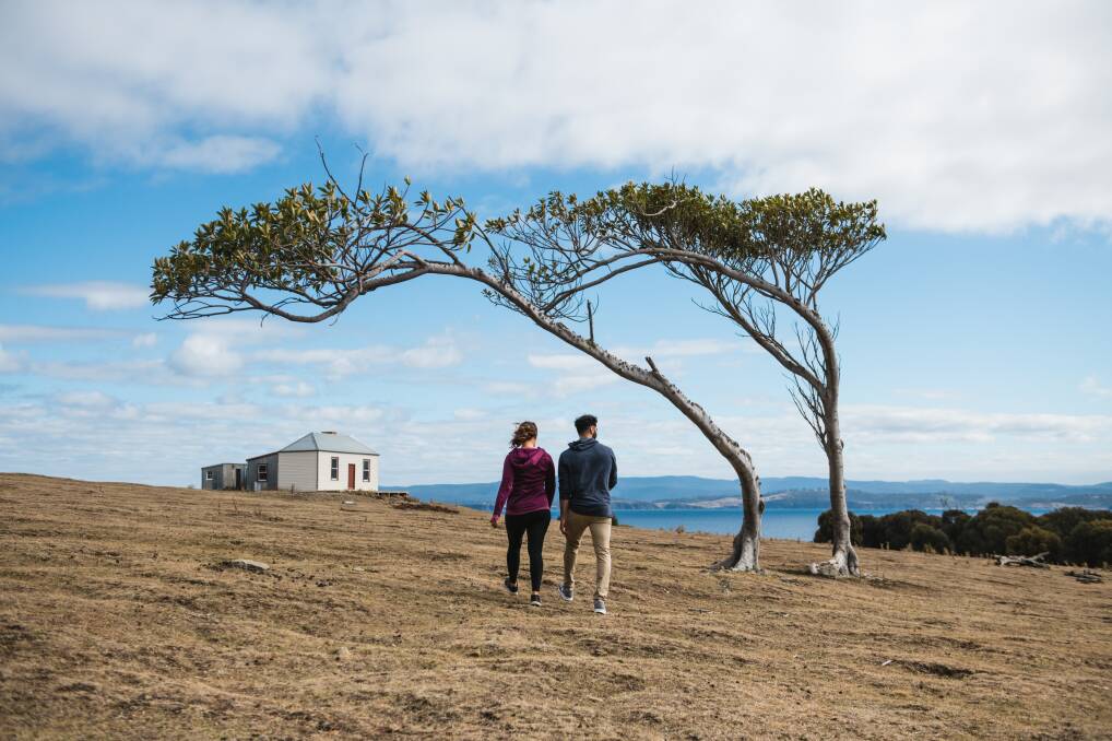 Mrs Hunt's Cottage on Maria Island. Picture: Stu Gibson