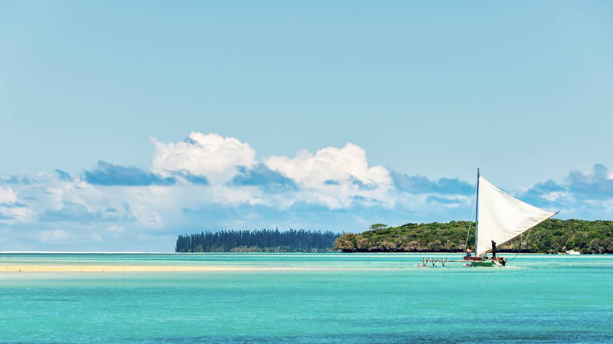 A pirogue at Ile des Pins. Picture by New Caledonia Tourism