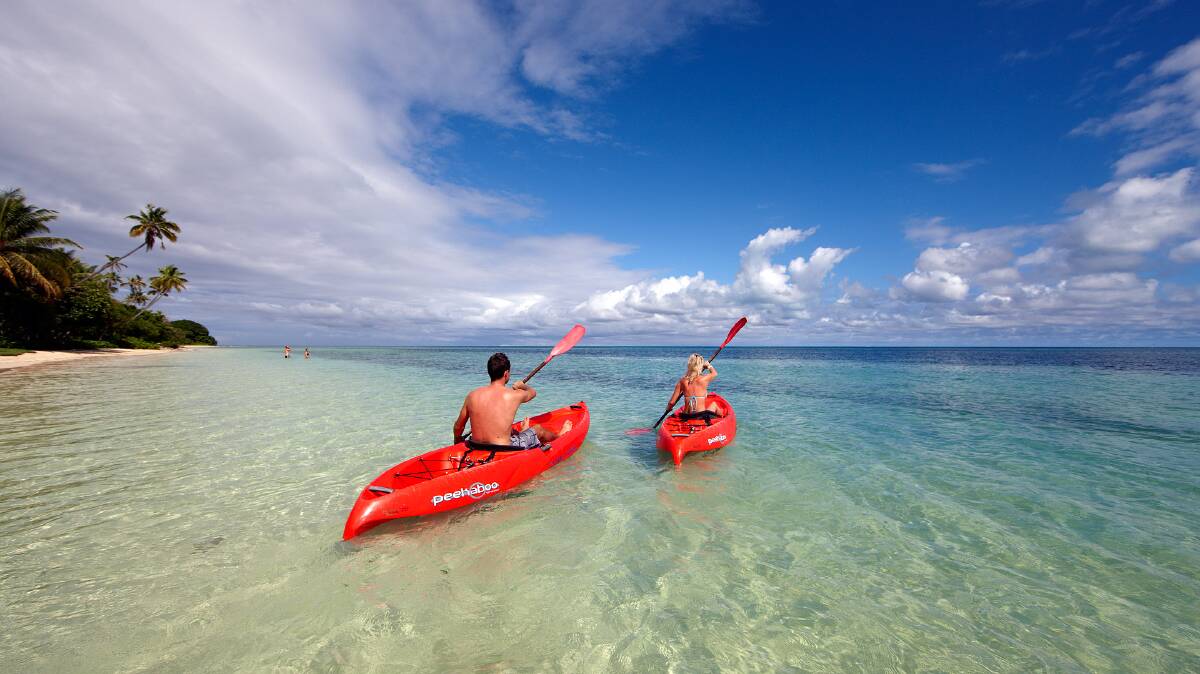 Kayaking is one of the free activities on offer.