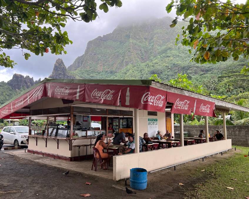 Snack Rotui on the Tahiti Islands. Snack Rotui on the Tahiti Islands.