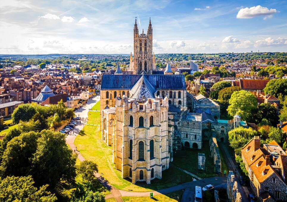 Canterbury Cathedral marks the end of Pilgrims' Way. Picture: Shutterstock Canterbury Cathedral marks the end of Pilgrims' Way. Picture: Shutterstock