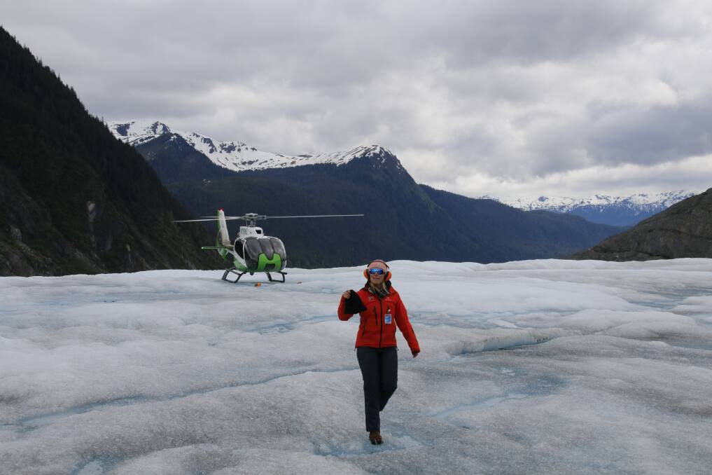 Mendenhall Glacier isn't far from downtown Juneau. Mendenhall Glacier isn't far from downtown Juneau.
