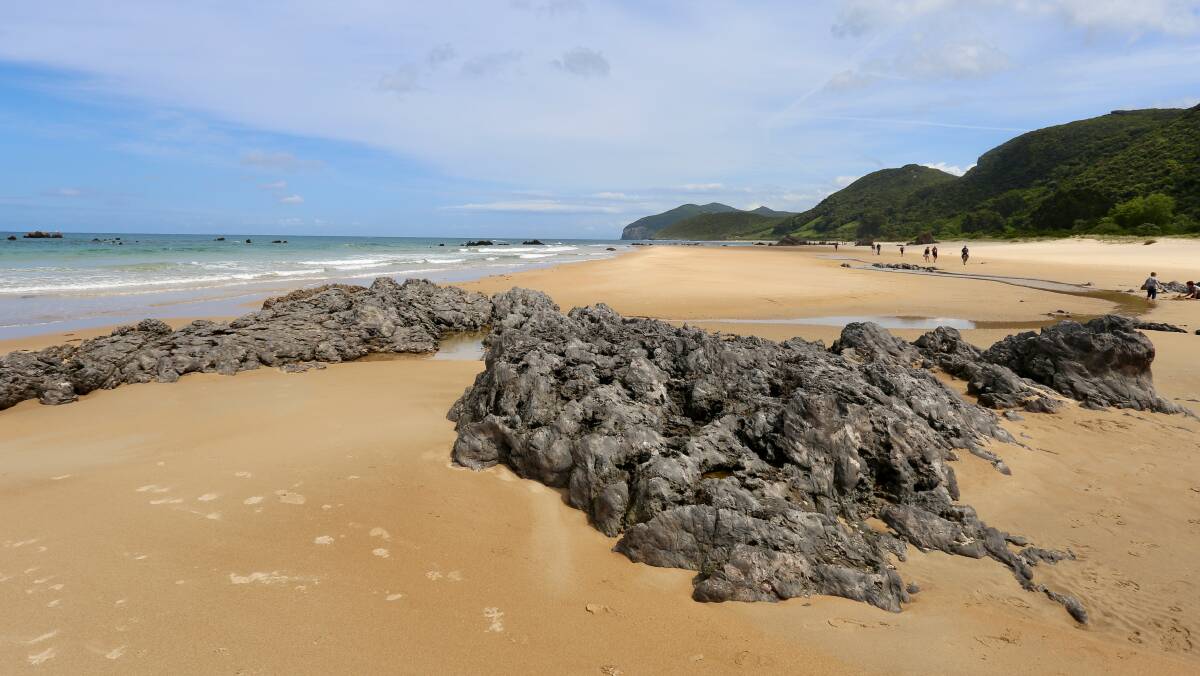 Noja Beach on the Camino del Norte. Noja Beach on the Camino del Norte.