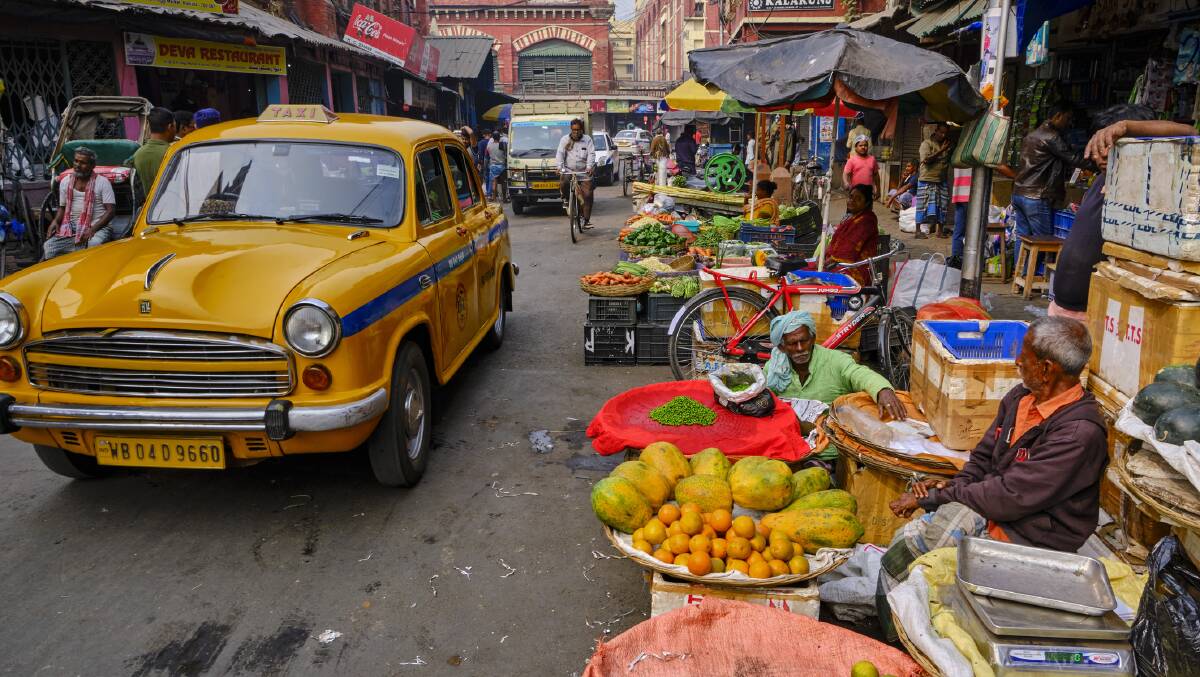 Kolkata's iconic yellow Ambassador taxis. Picture by Getty Images Kolkata's iconic yellow Ambassador taxis. Picture by Getty Images
