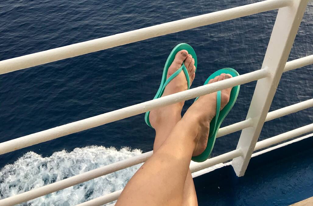 There's plenty of leg room on a cruise ship.