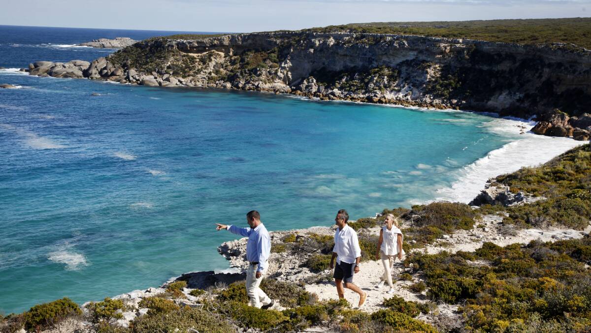 A clifftop walk around the lodge. Picture: George Apostolidis A clifftop walk around the lodge. Picture: George Apostolidis