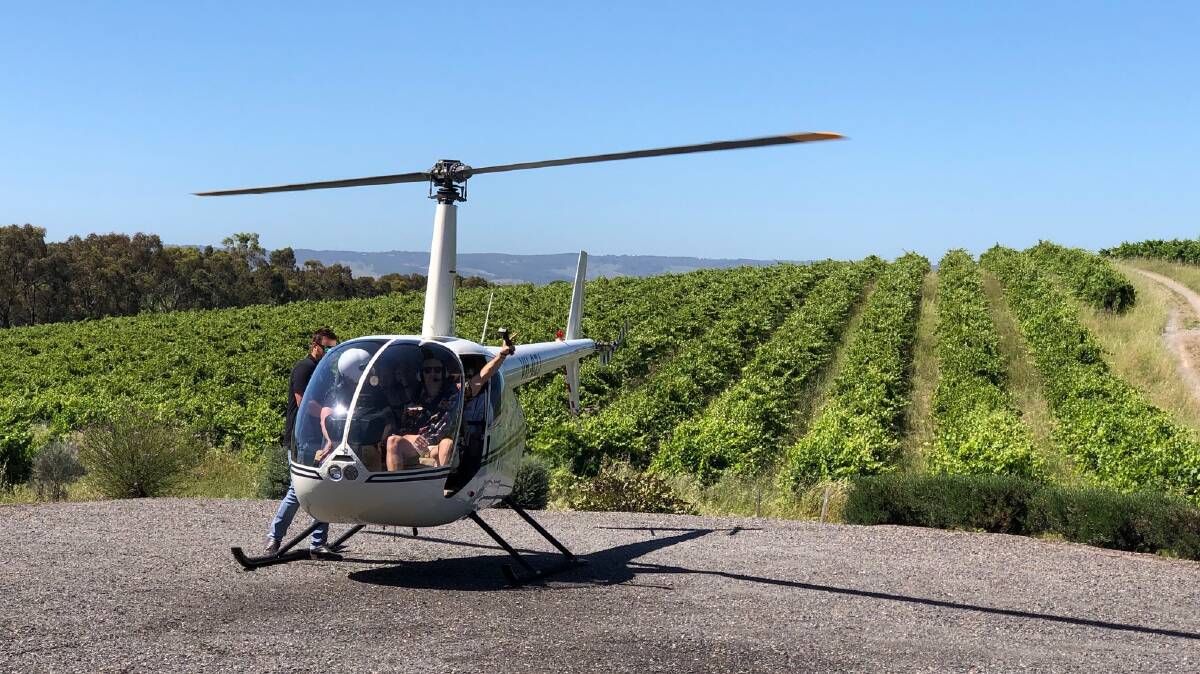 The chopper ride. The chopper ride.