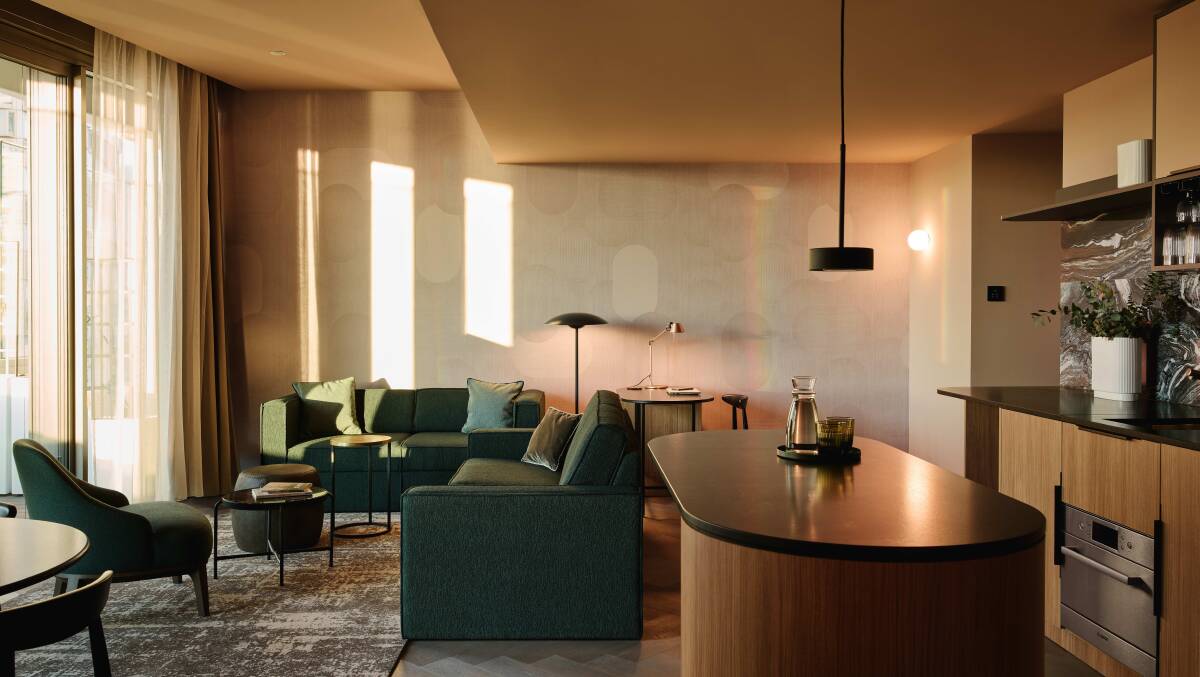 Inside one of the apartments.