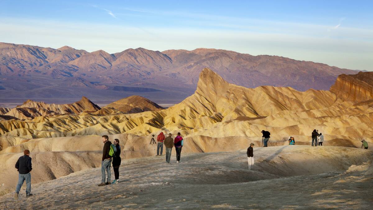 Sunrise at Zabriskie Point, Death Valley. Picture by Getty Images Sunrise at Zabriskie Point, Death Valley. Picture by Getty Images