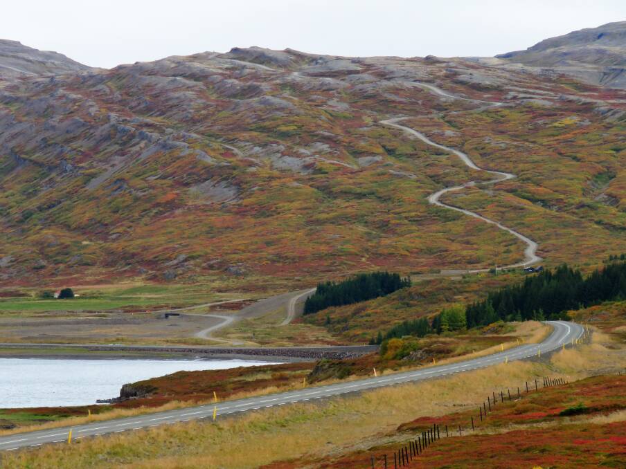 A road trip in Iceland. A road trip in Iceland.