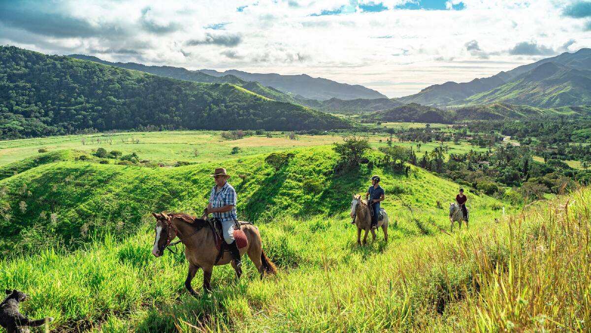 A horse-riding trek. Picture by New Caledonia Tourism