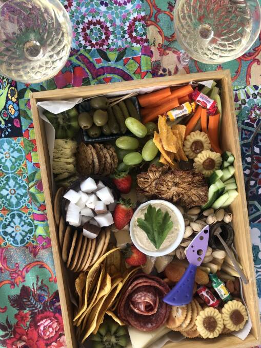 Beach picnic platter from Cocos Picnics. Beach picnic platter from Cocos Picnics.