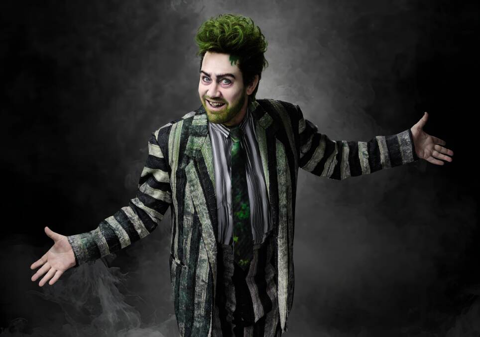 Eddie Perfect as Beetlejuice. Picture: Benny Capp Eddie Perfect as Beetlejuice. Picture: Benny Capp