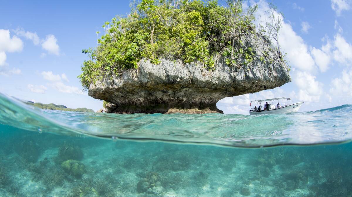 One of Palau's distinctive Rock Islands.