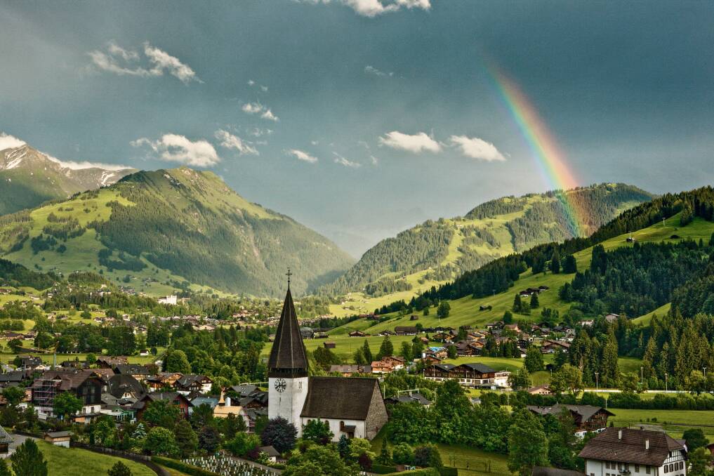 The town of Saanen - "the Yash Chopra heartland".