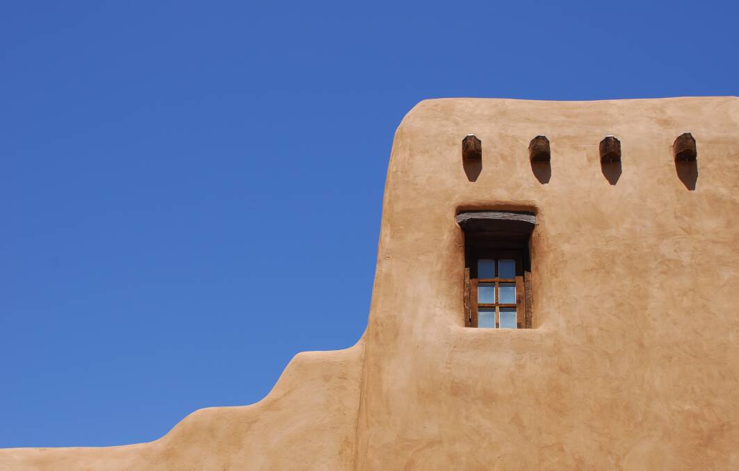 Adobe architecture in Santa Fe. Picture: Getty Images