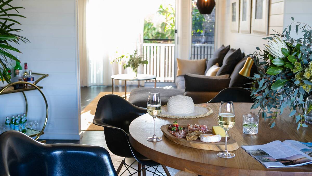 The table is set in the main house.