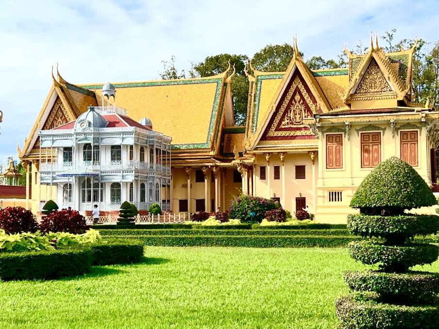 The Cambodian Royal Palace compound in Phnom Penh.