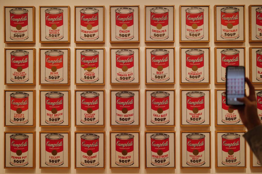 Campbell's Soup Cans by Andy Warhol at MoMA. Pictures: Shutterstock Campbell's Soup Cans by Andy Warhol at MoMA. Pictures: Shutterstock