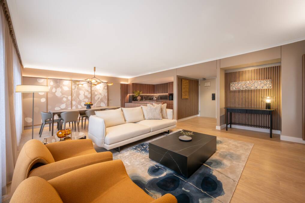 Suite living space.