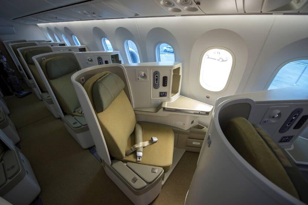 Business-class seat.