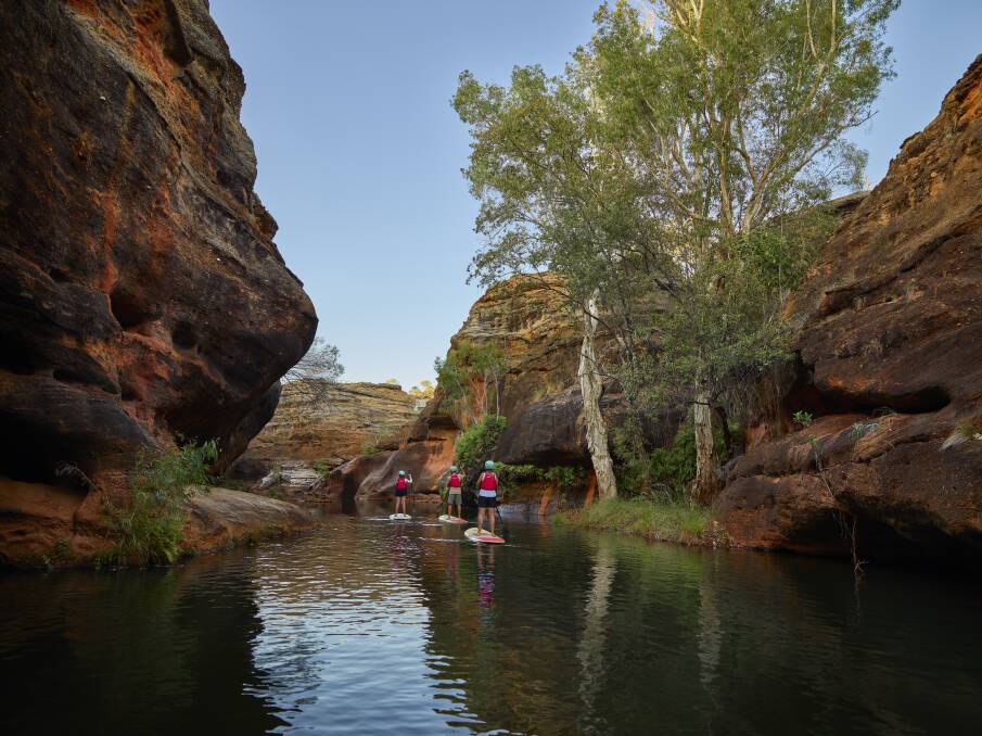 SUP in Cobbold Gorge. Picture: TEQ