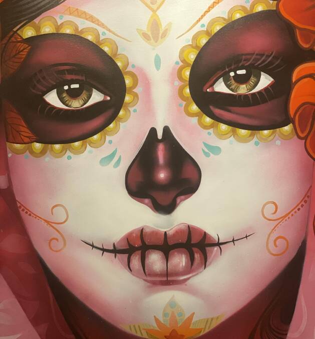 An arresting artwork at Ophelia.