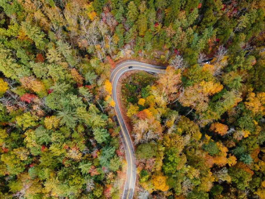 Driving through the Great Smoky Mountains National Park. Picture: Getty Images Driving through the Great Smoky Mountains National Park. Picture: Getty Images