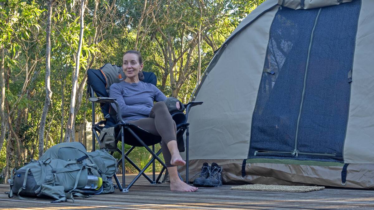 Tent-side relaxing. Picture by Andrew Bain