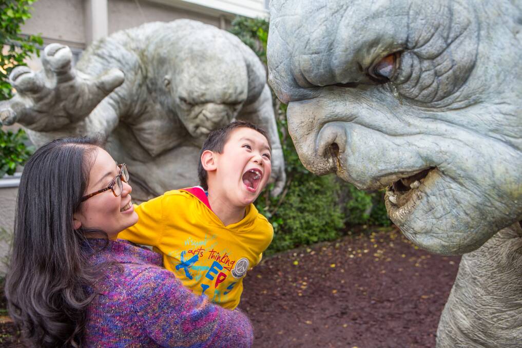 Family fun at Weta Workshop. 
