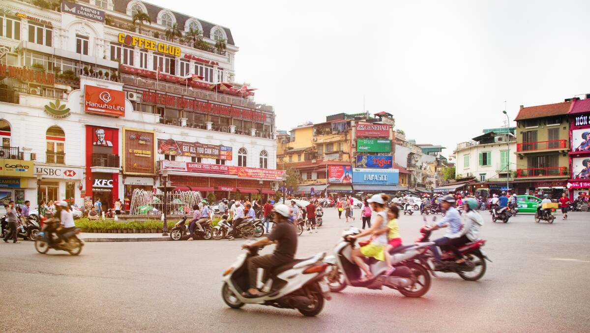 Scooter city.