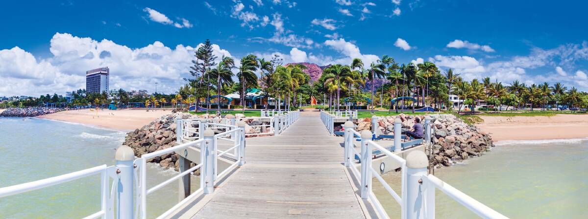A view towards Castle Hill from Strand Jetty. Picture: Megan Mackinnon