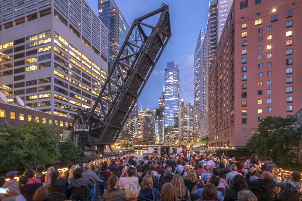 Views of the Chicago skyline. Views of the Chicago skyline.