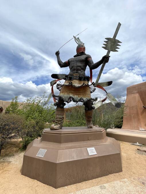 Sculpture outside the Museum of Indian Arts & Culture, Santa Fe. Picture: Rob McFarland
