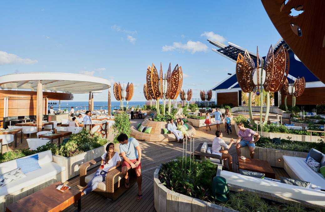 The Rooftop Garden on board Celebrity Edge.