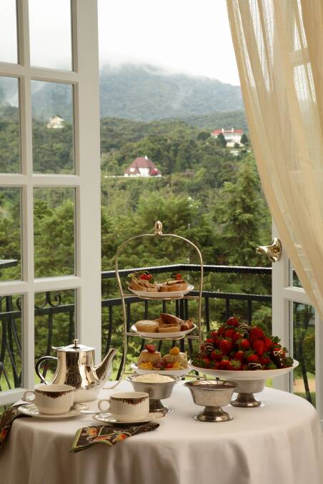 Afternoon tea at Cameron Highlands Resort. Afternoon tea at Cameron Highlands Resort.