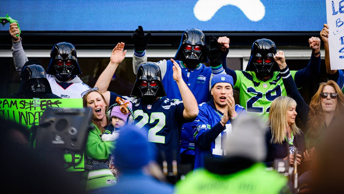 Seahawks fans at Lumen stadium. Picture by Getty Images